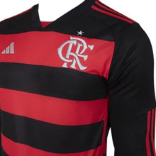 Carregar imagem no visualizador da galeria, Camisa CRF Home 24/25 Manga Longa - Preta e Vermelha