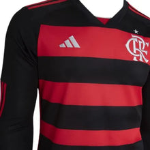 Carregar imagem no visualizador da galeria, Camisa CRF Home 24/25 Manga Longa - Preta e Vermelha