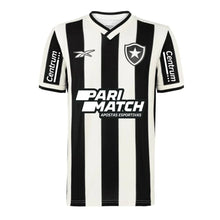 Carregar imagem no visualizador da galeria, Camisa Botafogo Home 24/25 - Preta e Branca - C/ Patrocínio