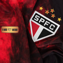 Carregar imagem no visualizador da galeria, Camisa São Paulo Feminina Third 24/25 - Preta e Vermelha