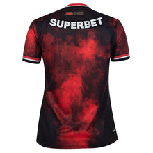 Carregar imagem no visualizador da galeria, Camisa São Paulo Feminina Third 24/25 - Preta e Vermelha